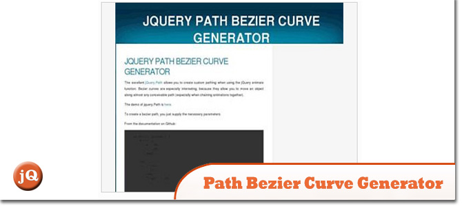 bezier curve generator